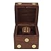 ShalinIndia Wooden Game Dice Box With Five Dice Gifts For Christmas