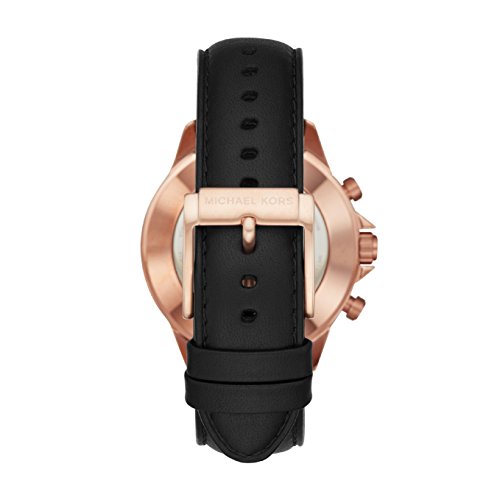 Michael-Kors-Herren-Analog-Quarz-Uhr-mit-Leder-Armband-MKT4007
