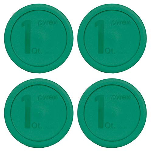 Pyrex 322-PC Green Mixing Bowl Lid - 4 Pack (Mixing Bowl Not Included) Will Not Fit The Pyrex 7201 4 Cup Dish