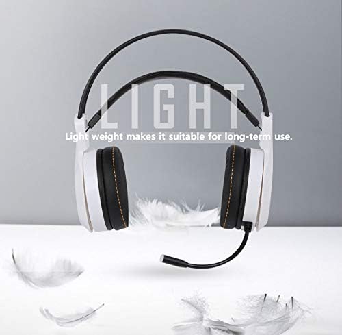 ABKO - HACKER Korea_Gaming Headset_Virtual 7.1 Ultra Vibration RGB LED (White)