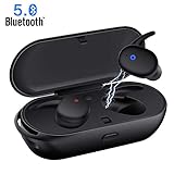Wireless Earbuds,Upgraded Bluetooth 5.0 Bluetooth Earphones True Wireless Earbuds Stereo Hi-Fi Sound Wireless Headphones with Mic Charging Case Noise Reduction Compatible with iPhone Android