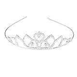 Wedding Bridal Headband Flower Girl Hair Jewelry Rhinestone Crown Tiara