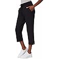 32 DEGREES Cool Ladies' Pull on Capri (Black, L)