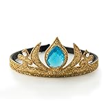 GLITTERFIT Girls Snow Queen Crown Headband, Halloween Costumes, Princess Headband for Kids - Gold
