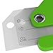Small Luggage Tags with Privacy Cover & Metal Loop - (4pk, Green)