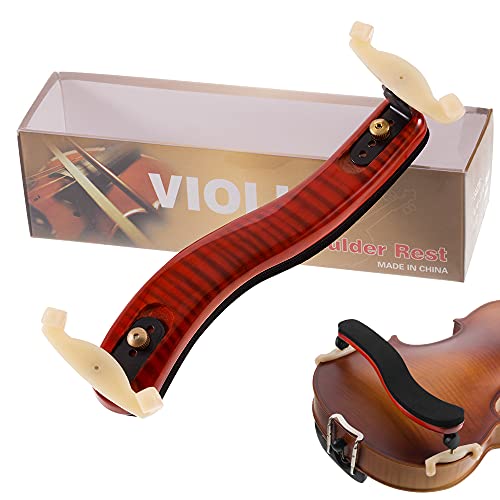 AMZZ Adjustable Maple Wood Shoulder Rest for 4/4 and 3/4 Violins