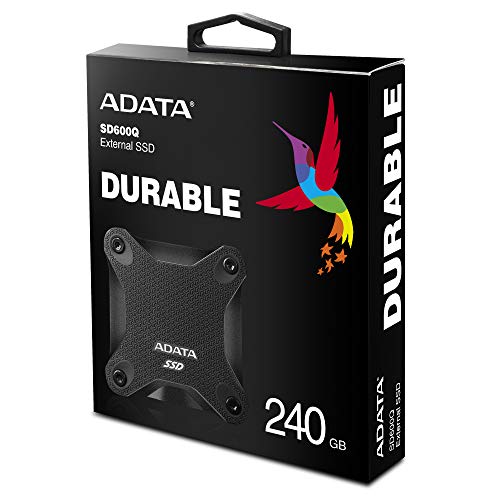 ADATA Entry Series SD600Q: 240GB Red External SSD USB 3.1 Xbox & PS4 Compatible