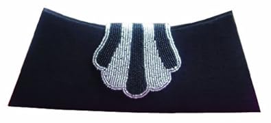 Spice Art Womens Beaded Black Clutch