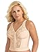 Exquisite Form Women's Plus Size Fully Front Close Longline Lace Posture Bra