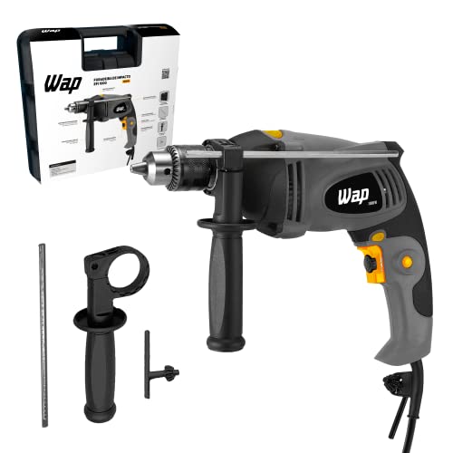 WAP Parafusadeira e Furadeira de Impacto 1/2" EFPI-1000, com Empunhadura Emborracha e Maleta Organizadora, 1000W 127V