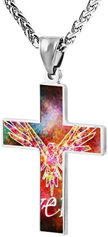 Logan-Paul Jewelry Zinc Alloy Chain Cross Pendant Necklace for Men Women with Necklace