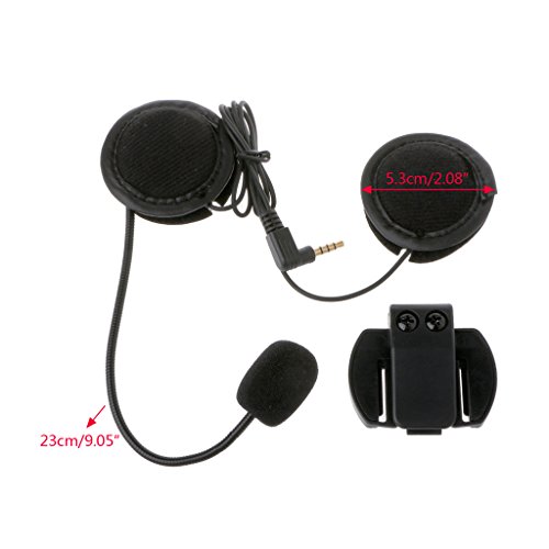 Xumeili Microphone Speaker Soft Accessory For Motorcycle Intercom Work with 3.5mm-plug