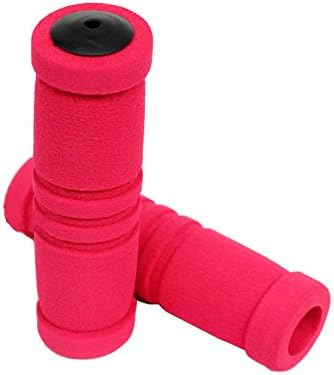 2Pcs Bicycle Handlebar Grips Nonslip Soft Foam Mountain Bike Handle Bar Grips Cover (Red)