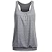 Sothread Womens Sleeveless Round Neck Loose Fit Racerback Workout Tank Top Casual Blouse [Black is Prime]