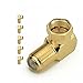 Mediabridge™ F-Type Right Angle Adapter - Gold Plated - 90° Female to Male Connector - 5 Pack - (Part# CONN-F81G-RA-5)
