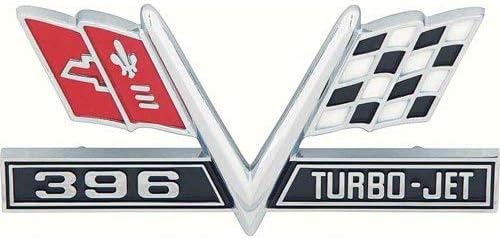 Amazon 1965 67 396 V Flag フロントフェンダーエンブレム エンブレム 車 バイク