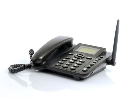 BW Wireless GSM Desk Phone - 2.4 Inch, Quadband, SMS Function. The Standard Handset Phone That Works The Same as a Unlocked Mobile Phone ¡­