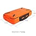 Goture Small Tackle Box, Waterproof Fishing Lure Boxes Tackle Box Bait Plastic Small Storage Case Accessories Containers Orange SMALL 6.3'' X 3.5'' X 1.7''