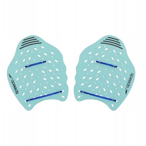 Speedo Unisex-Adult Power Plus Paddle | Swim Training | Hand Paddle, Arctic Glass, L