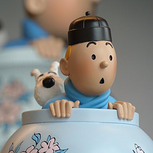 Collectible figure Moulinsart Tintin and Snowy in The Chinese Vase (46401), Blue - Image 3
