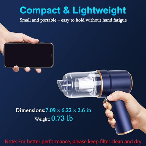 KMM Handheld Car Vacuum Cleaner, Hand Held Vacuum Cleaner and Air Duster photo 11