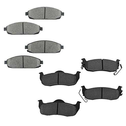 Front & Rear Metallic Brake Pad Set for Jeep Grand Cherokee Commander (XK)