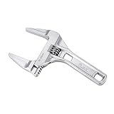 Adjustable Wrench ,KISENG 16-68mm Mini Adjustable Spanner Short Shank Large Openings Ultra-Thin