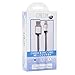 CACOY 6.6ft Nylon USB to Lightning Compatible Cable-Apple MFi Certified-with Aluminum Housing for iPhone X/8/8 Plus/7/7 Plus/6S/6 Plus,SE/5S/5,iPad,iPod Nano 7 and More-Grey (2 Meters)