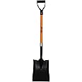 Ashman Heavy-Duty Transfer Shovel (1-Pack) with 41-Inch long Durable Handle and Blade- Ideal for Construction, Landscaping, G