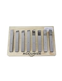 AccusizeTools - 8 uds. Juego de brocas de herramientas, presuelo para girar y hacer frente al trabajo, para aluminio, acero, latón, plástico y madera