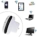 YiShuo WiFi Range Extender, Wireless Repeater Signal Booster Amplifier 300Mbps Wireless N Mini AP Access Point 2.4GHz Network Band with Gigabit Port High Gain Antenna Complies IEEE 802.11b/g/n
