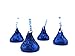 LaetaFood Bag - Hershey's Kisses Milk Chocolate Party Candy, Dark Blue Foil (Pack of 2 Pounds)