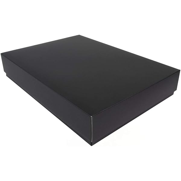 Packaging World - Caja de regalo, tamaño A4, rígida, color negro: Amazon.es: Hogar