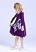 Happy Rose Girls Butterfly Print Dress Purple 6