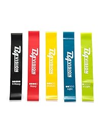 Bandas de Resistencia - Bandas de Ejercicio - Bandas de Entrenamiento - Bandas elásticas elásticas de ejercicio - Set de 5 bandas elásticas - Accesorios de fitness perfectos para Pilates, Yoga, Rehab, Terapia