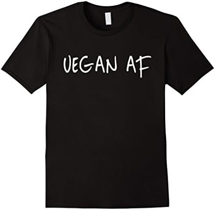 Mens VEGAN AF - SHIRT XL Black