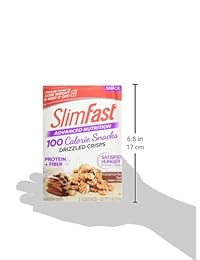 Slim Fast Advanced Nutrition 100 Calorie Snacks, Drizzled Crisps, 1