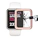 [2-Pack] for Apple Watch Series 2 38 mm - SuperGuardZ 3D Curved Full Cover Tempered Glass Screen Protector [Rose Pink], Full Screen Coverage, Edge-to-Edge Protect [Lifetime Replacement]