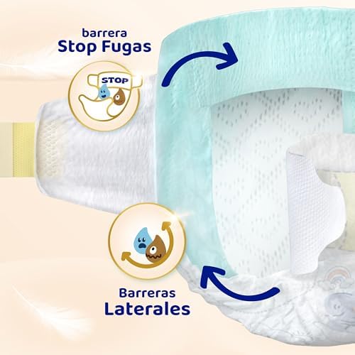 Tamanho 3 sensível, fraldas 78, 6kg-10kg, até uma noite 100% sem fugas e cuidados de pele