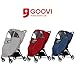 GOOVI Universal Rain Cover Waterproof PVC Free Full Protection Travel-Friendly Breathable Stroller Weather Shield-Gray