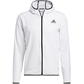 adidas Mens Training Heat.Rdy Warrior Light Woven Track Jacket, White
