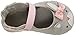 Robeez Girls' Bunny Face Mary Jane, Bunny Face Grey, 12-18 Months M US Infant
