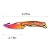 CIMA Real CS:GO Gut Knife Counter Strike CSGO Knives Fixed Blade Tactical Hunting Survival Knives (Gradient Color)