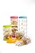 Innobaby Packin' Smart Stackable and Portable Storage System for Formula, Baby Snacks and More. Set of 5 Stackable Containers in Strawberry Sorbet. BPA Free.