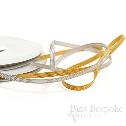 5 Yard of FLINT 1/4" Double-Stripe Metal Wire Bullion Trim, Silver
