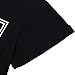 vadim Women's Tops Cute Letters Print Tshirt Basic O Neck Shirts Casual Tee Black Large