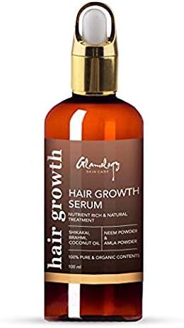 Glamology Handmade Hair Growth Treatment Made With Organic Ingredients Neem, Amla, Shikakai, Brahmi And Coconut Oil | 100% All Natural Hair Growth Power Pack