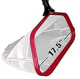 ProTuff 17" Pool Silt Net - Unlimited Free Replacement Guarantee - Heavy Duty Fine Mesh Silt & Sand Swimming Pool Skimmer Cleans 3X Faster Than Vacuum - 18 inch Leaf Rake Bag for Pollen, Gnats