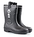 RK Mens Insulated Waterproof Fur Interior Rubber Sole Winter Snow Cold Weather Rain Boots
