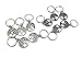 Hyamass 40pcs Antique Silver Ring Owl Butterfly Leaves Life of Tree Hand Scallop Charms Pendant Braid Hair Clip Headband Hair Accessories